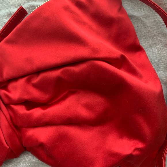 Vintage VALENTINO GARAVANI Satin Noeud d Amour Bow Clutch - Picture 13 of 13